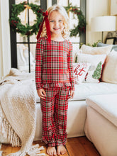 Ruffled Pant Set - Merry Plaid